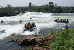 Water rafting fun on the Nile